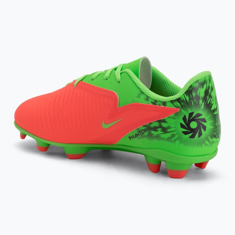 Dětské kopačky Nike Jr. Phantom 6 Club Erling Haaland MG hot punch/green strike/black 3
