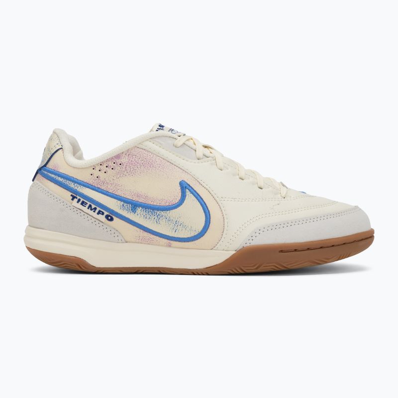 Pánské kopačky Nike Tiempo Streetgato PRM IC coconut milk/gum medium brown/blue crystal 2