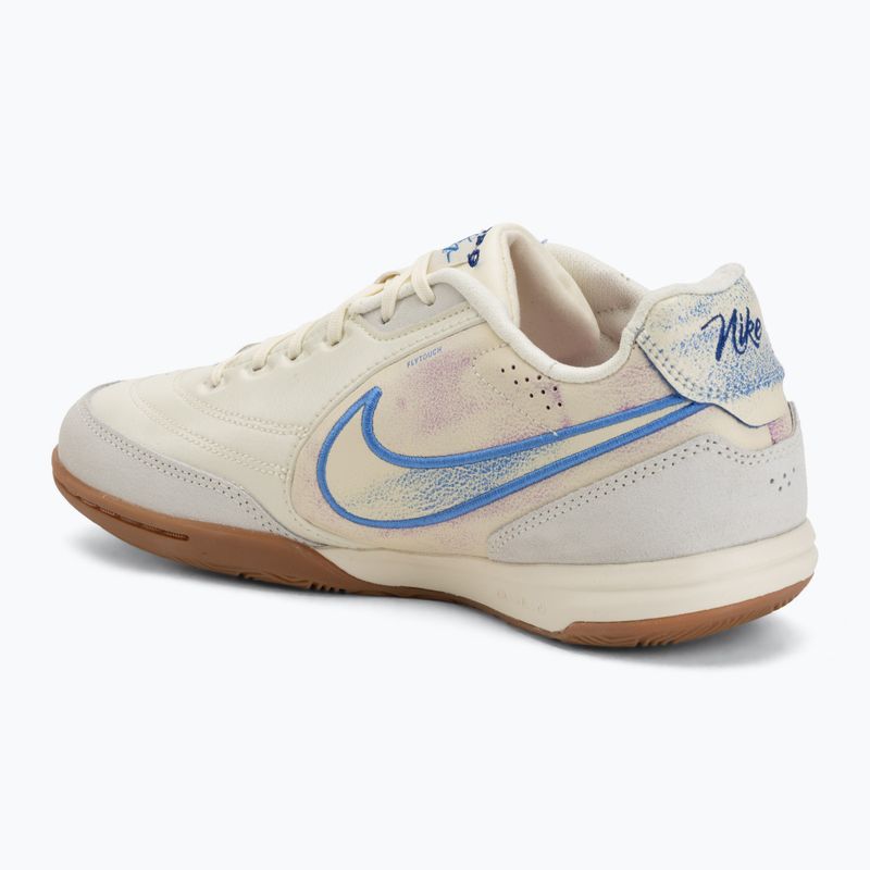 Pánské kopačky Nike Tiempo Streetgato PRM IC coconut milk/gum medium brown/blue crystal 3