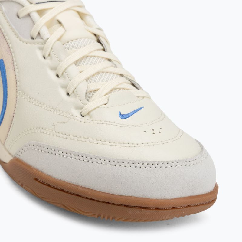 Pánské kopačky Nike Tiempo Streetgato PRM IC coconut milk/gum medium brown/blue crystal 7