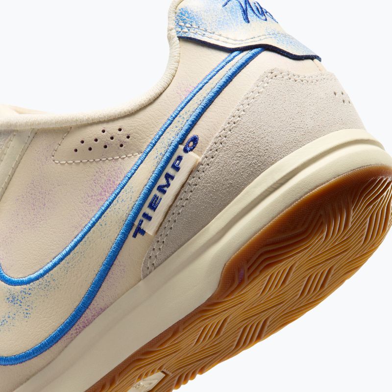 Pánské kopačky Nike Tiempo Streetgato PRM IC coconut milk/gum medium brown/blue crystal 4