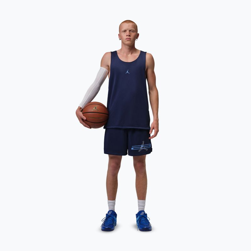 Pánské basketbalové tričko  Jordan Sport Reversible midnight navy/university blue 2