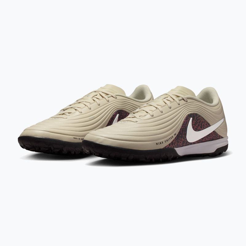 Pánské kopačky Nike United Tiempo Maestro Academy TF fossil/burgundy crush/metallic silver 3