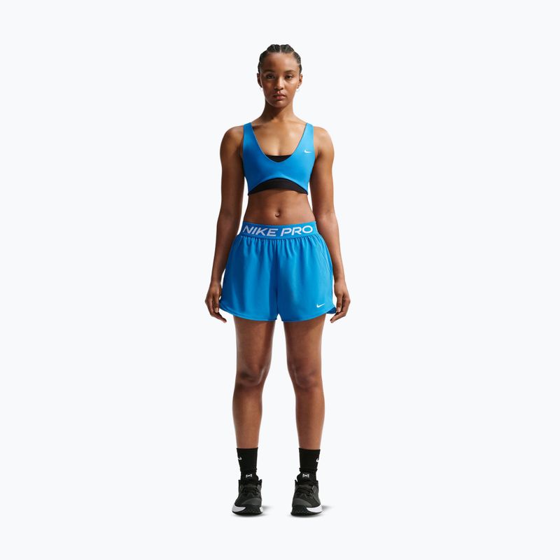 Dámské tréninkové šortky Nike Pro 2in1 light photo blue/white 2
