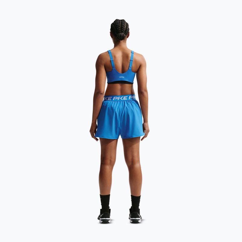 Dámské tréninkové šortky Nike Pro 2in1 light photo blue/white 3