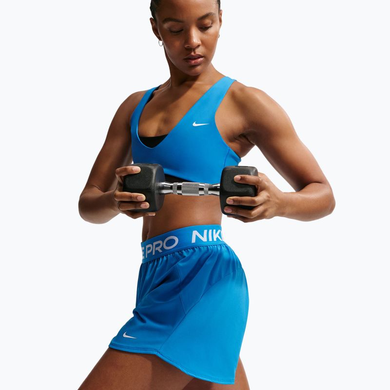 Dámské tréninkové šortky Nike Pro 2in1 light photo blue/white 4