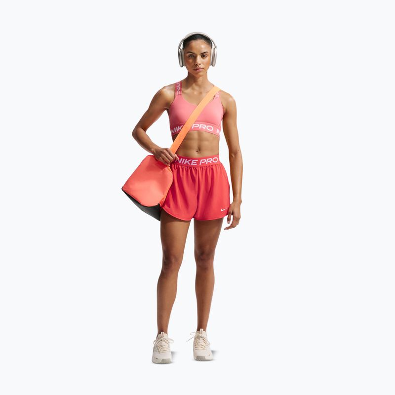 Dámské tréninkové šortky Nike Pro 2in1 light crimson/white 2