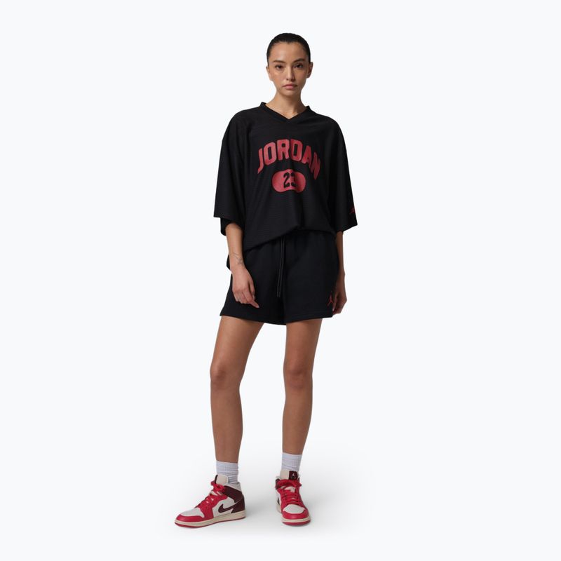 Dámské šortky Jordan Fleece black/gym red 2