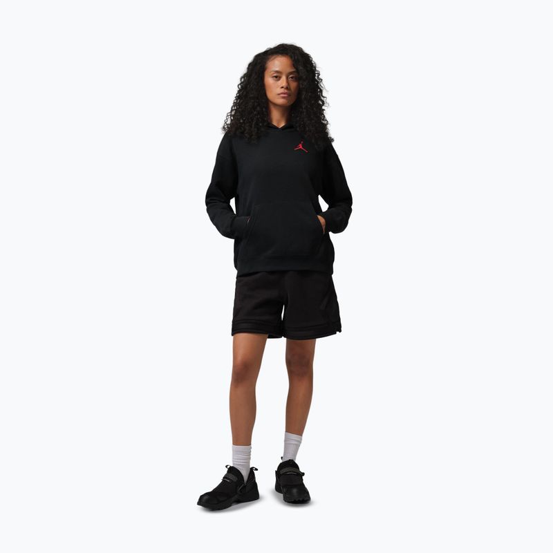 Dámská mikina Jordan Fleece Hoodie black/gym red 2