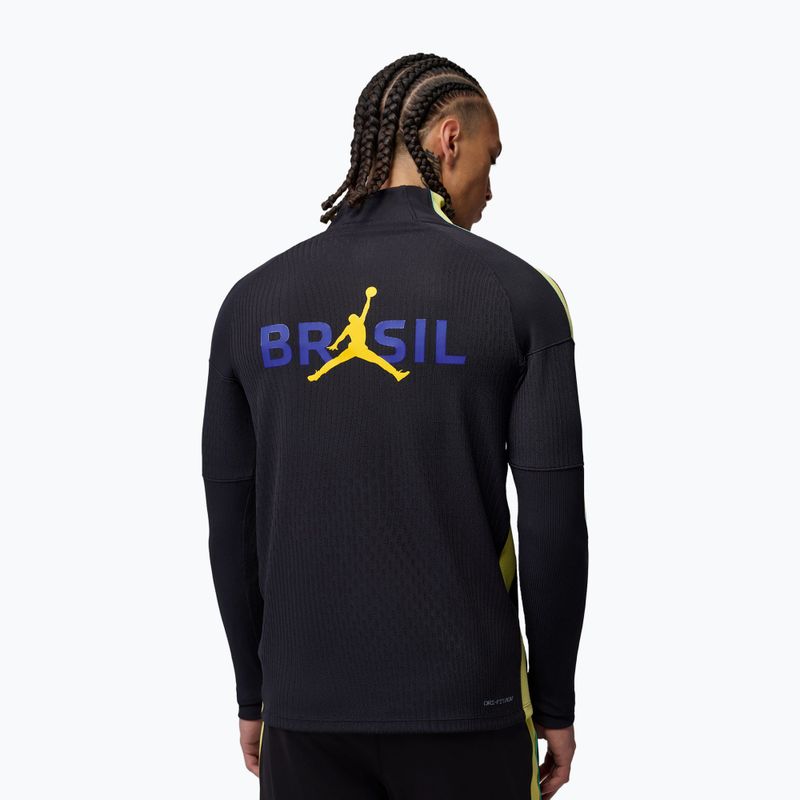 Pánské fotbalové triko s dlouhým rukávem Brazil Strike Elite Jordan Dri-Fit Drill Top black/yellow pulse/light mint/P109C 3