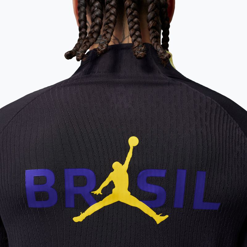 Pánské fotbalové triko s dlouhým rukávem Brazil Strike Elite Jordan Dri-Fit Drill Top black/yellow pulse/light mint/P109C 5