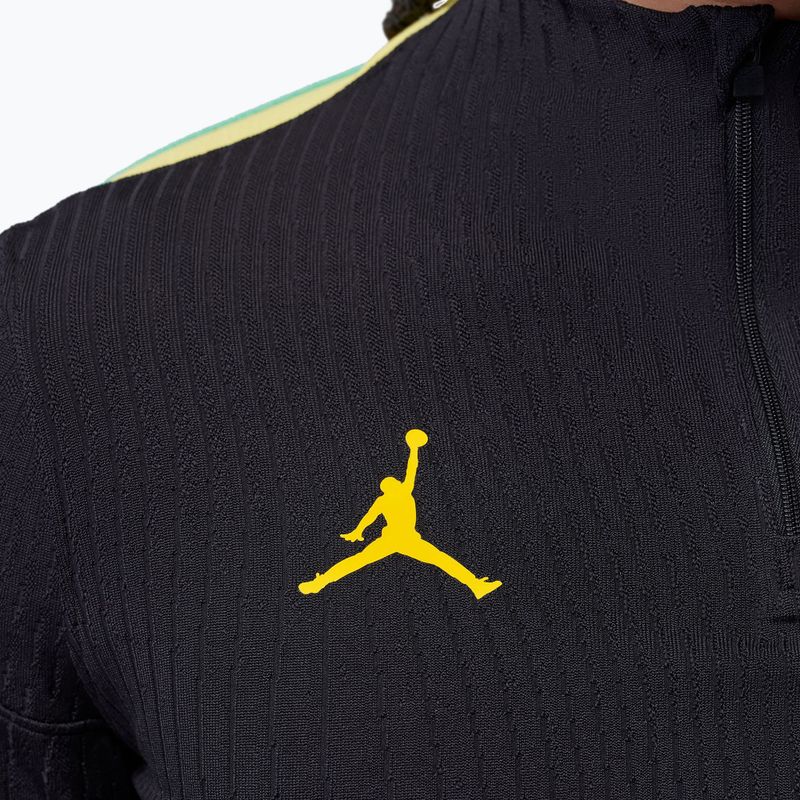 Pánské fotbalové triko s dlouhým rukávem Brazil Strike Elite Jordan Dri-Fit Drill Top black/yellow pulse/light mint/P109C 6