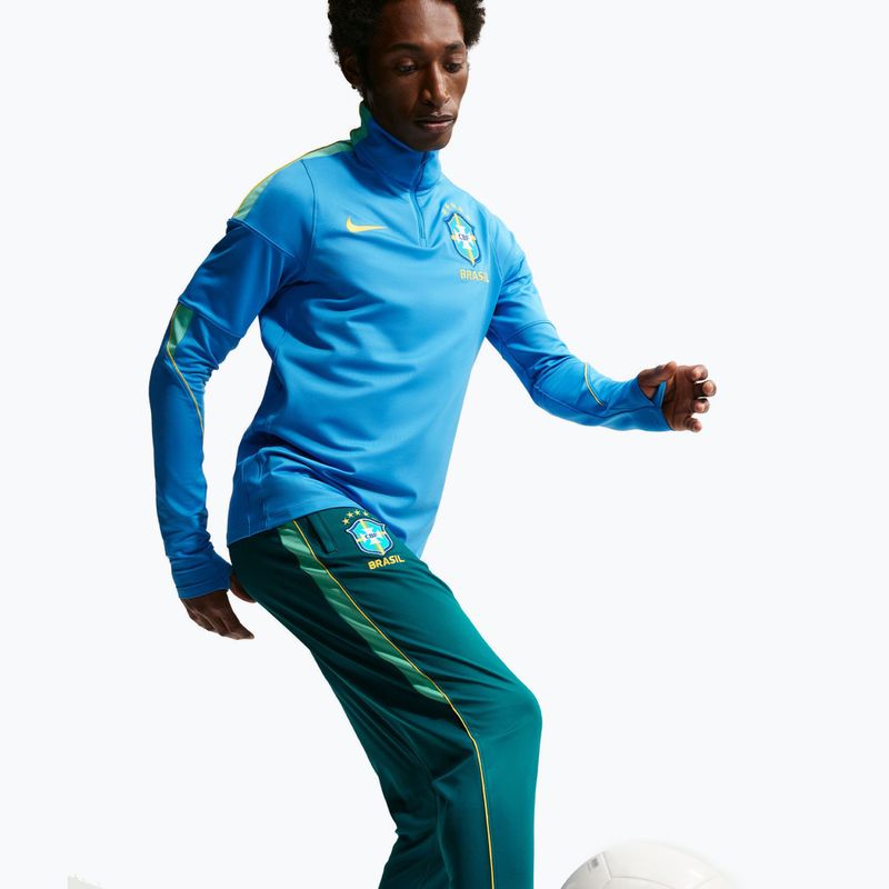 Pánské fotbalové kalhoty Nike Brazil Academy Pro Dri-Fit geode teal/light mint/midwest gold 4
