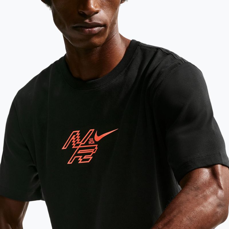 Pánské běžecké tričko Nike AeroSwift Dri-Fit black/bright crimson 5