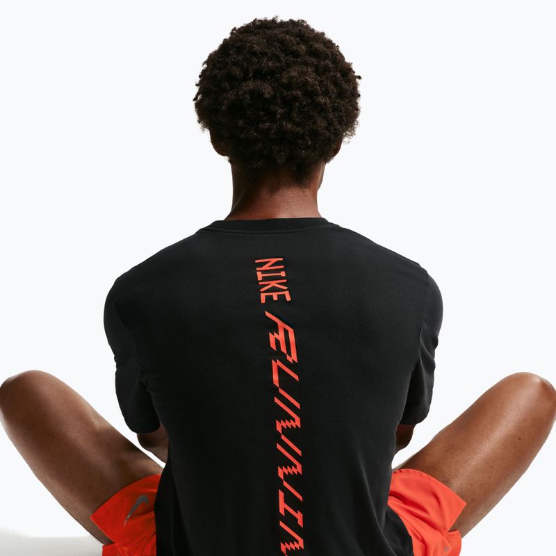 Pánské běžecké tričko Nike AeroSwift Dri-Fit black/bright crimson 6