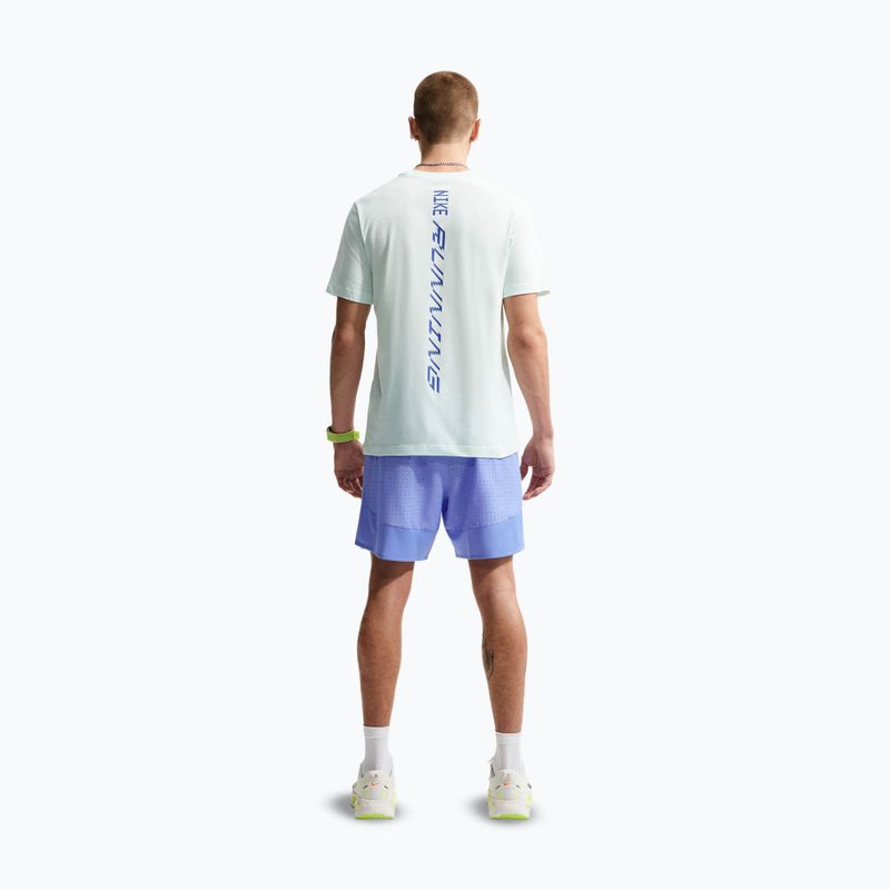 Pánské běžecké tričko Nike AeroSwift Dri-Fit barely green/lapis 3