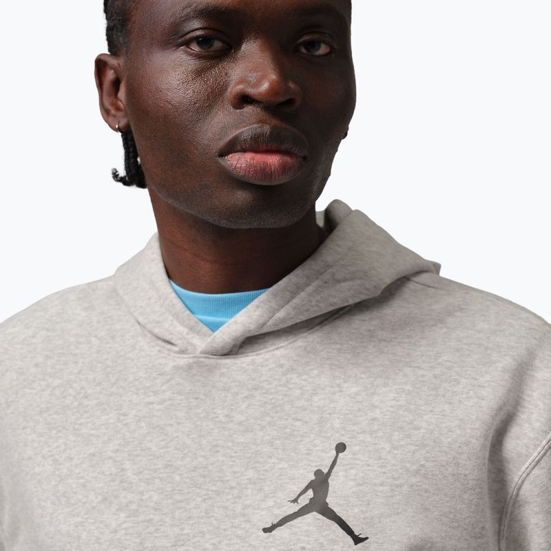 Pánská mikina  Jordan Pullover Hoodie grey heather/black 4