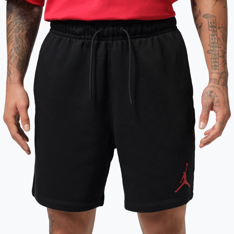 Pánské šortky Jordan Fleece black/gym red 4