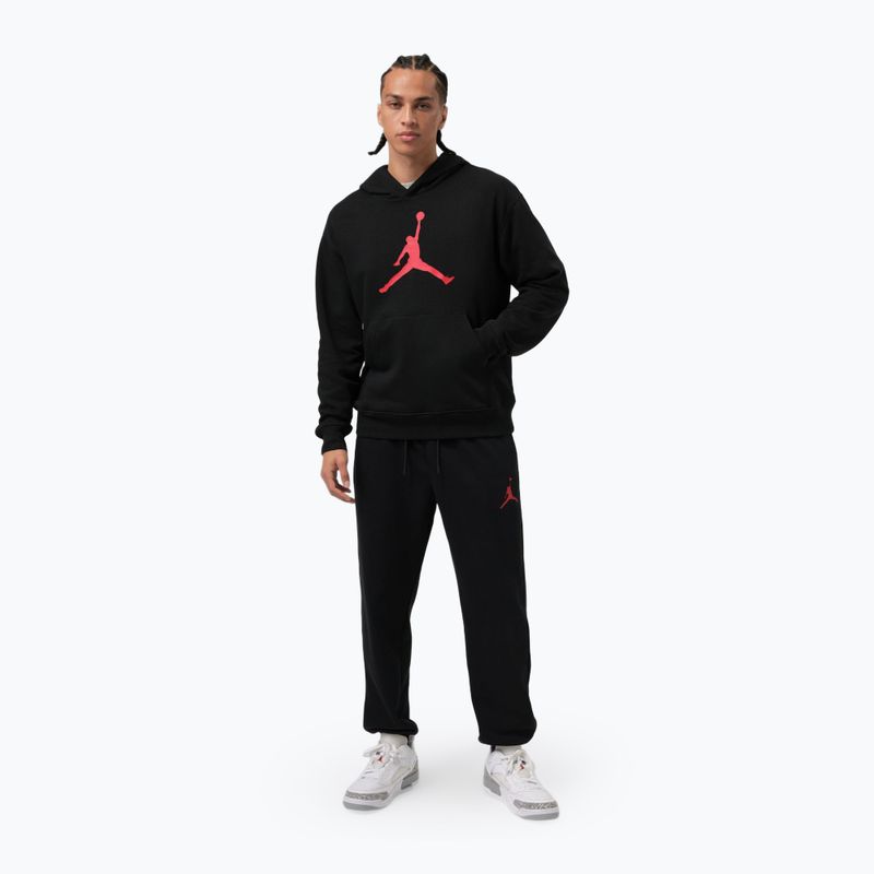 Pánská mikina Jordan Pullover Hoodie black/gym red 2