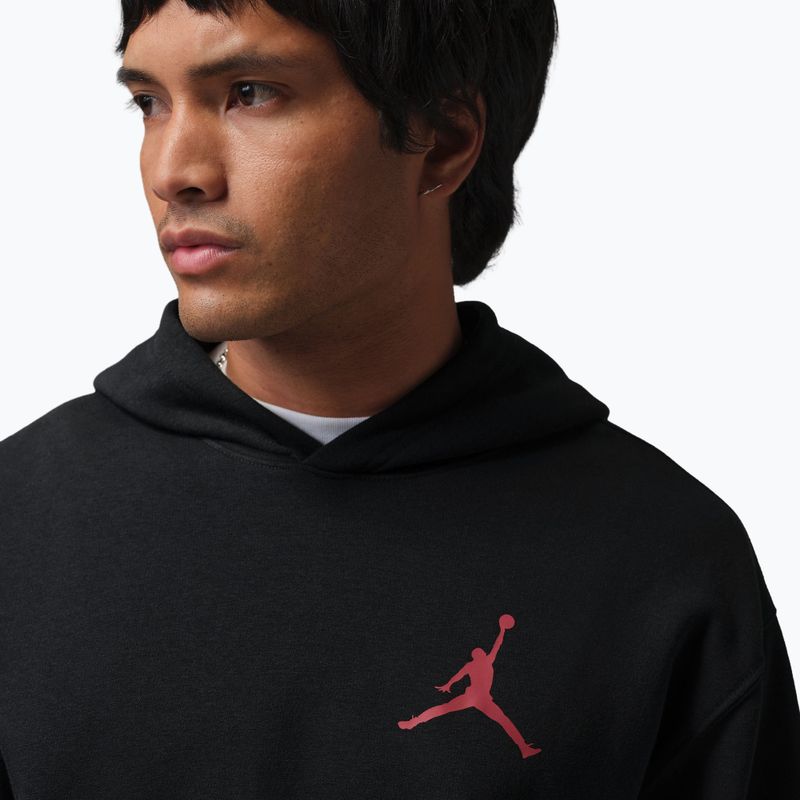 Pánská mikina Nike Jordan Pullover Hoodie Black/Gym Red 4
