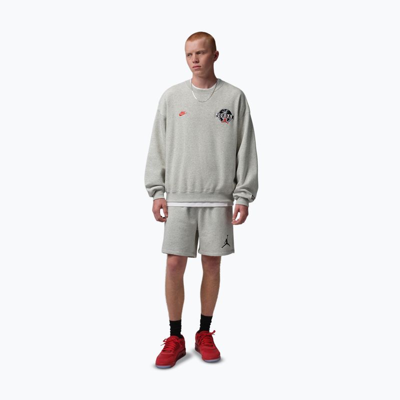 Pánské šortky Jordan Fleece grey heather/black 2