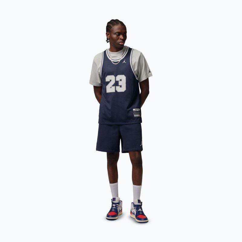 Pánské šortky Jordan Fleece midnight navy/white 2