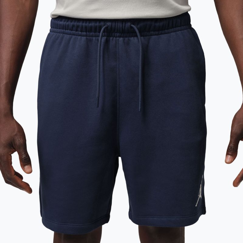 Pánské šortky Jordan Fleece midnight navy/white 3