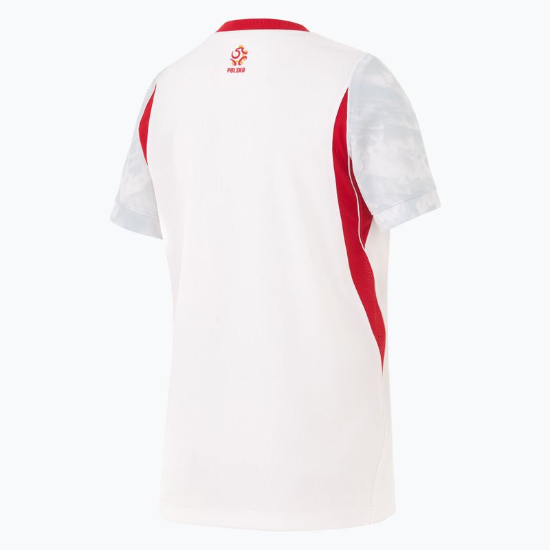 Dětské fotbalové tričko Nike Dri-Fit Poland Stadium Home 2026 white/field silver 2