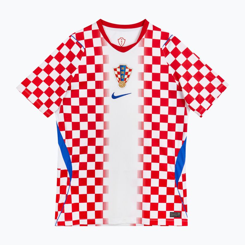 Pánské fotbalové tričko Nike Dri-Fit Croatia Stadium Home 2026 white/university red 3