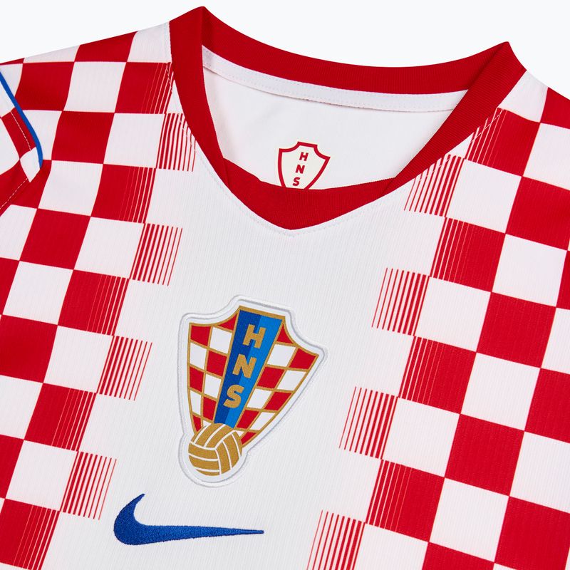 Pánské fotbalové tričko Nike Dri-Fit Croatia Stadium Home 2026 white/university red 4