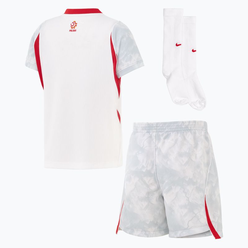 Dětská fotbalová sada Nike Dri-Fit Poland Stadium Home Kit white/field silver 2