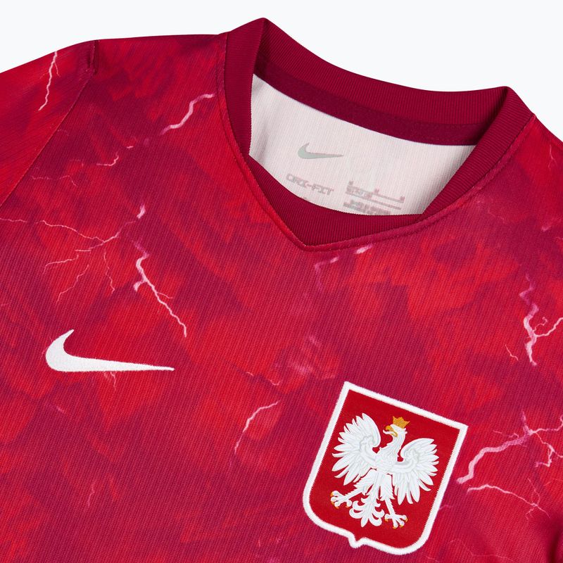 Dětské fotbalové tričko Nike Dri-Fit Poland Stadium Away 2026 noble red/sport red 4