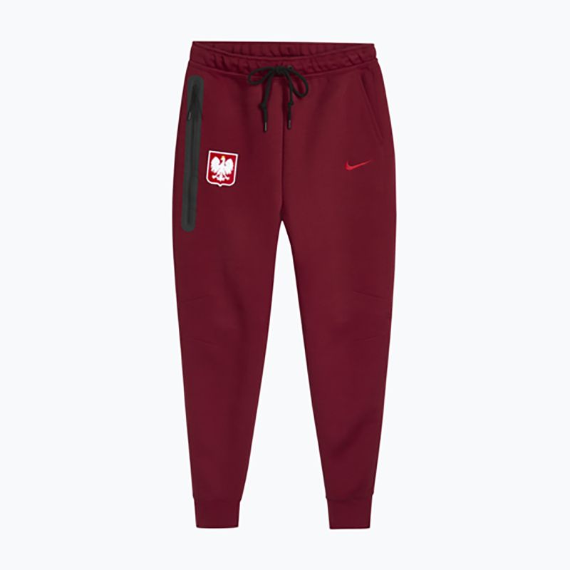 Pánské fotbalové kalhoty Nike Tech Fleece Poland Jogger team red 3