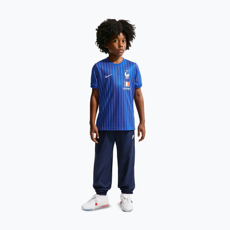 Dětské fotbalové tričko Nike France Pre-Match game royal/university red/white 3