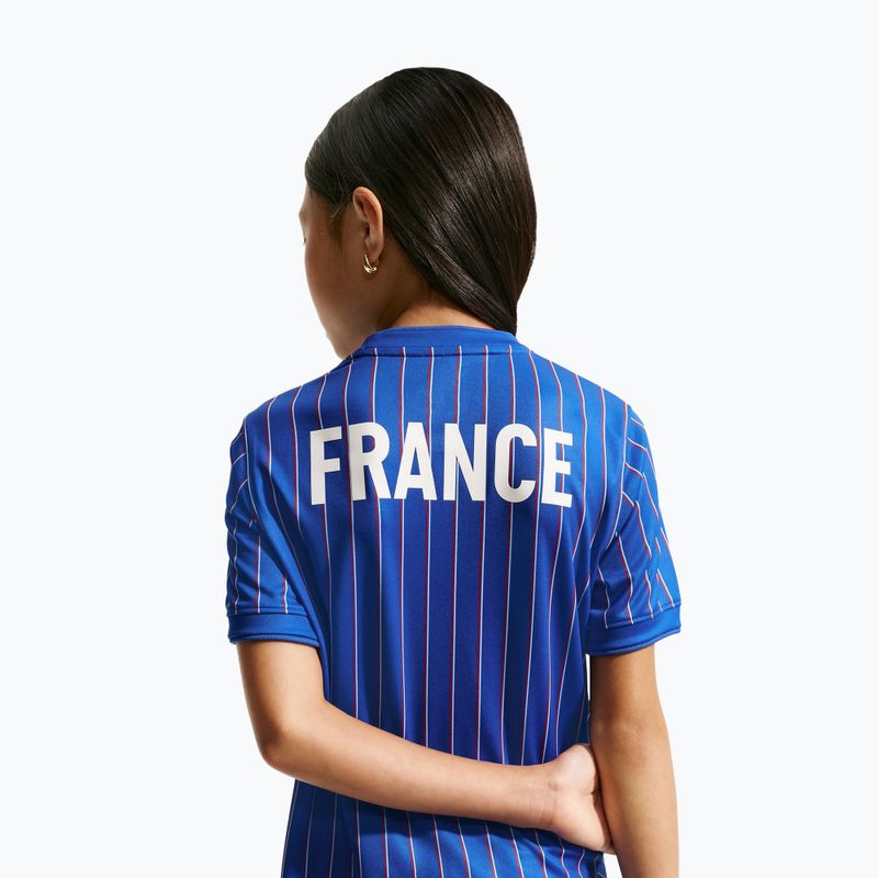 Dětské fotbalové tričko Nike France Pre-Match game royal/university red/white 6