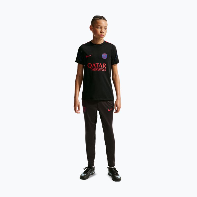 Dětské fotbalové tričko Nike Paris Saint-Germain Strike Dri-Fit black/hyper royal/global red/global red 3