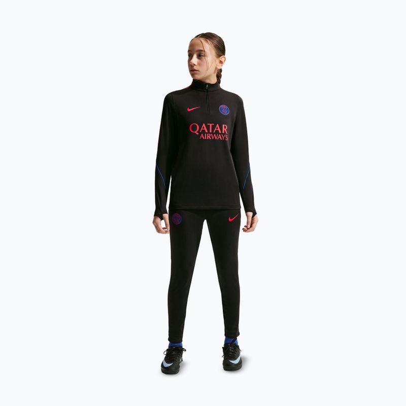 Dětská fotbalová mikina Nike Paris Saint-Germain Strike Dri-Fit Soccer Knit Drill Top black/global red/global red 2