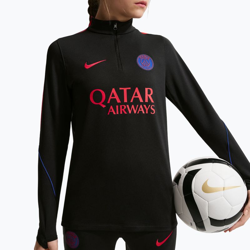Dětská fotbalová mikina Nike Paris Saint-Germain Strike Dri-Fit Soccer Knit Drill Top black/global red/global red 4