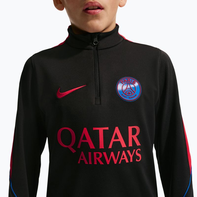 Dětská fotbalová mikina Nike Paris Saint-Germain Strike Dri-Fit Soccer Knit Drill Top black/global red/global red 5