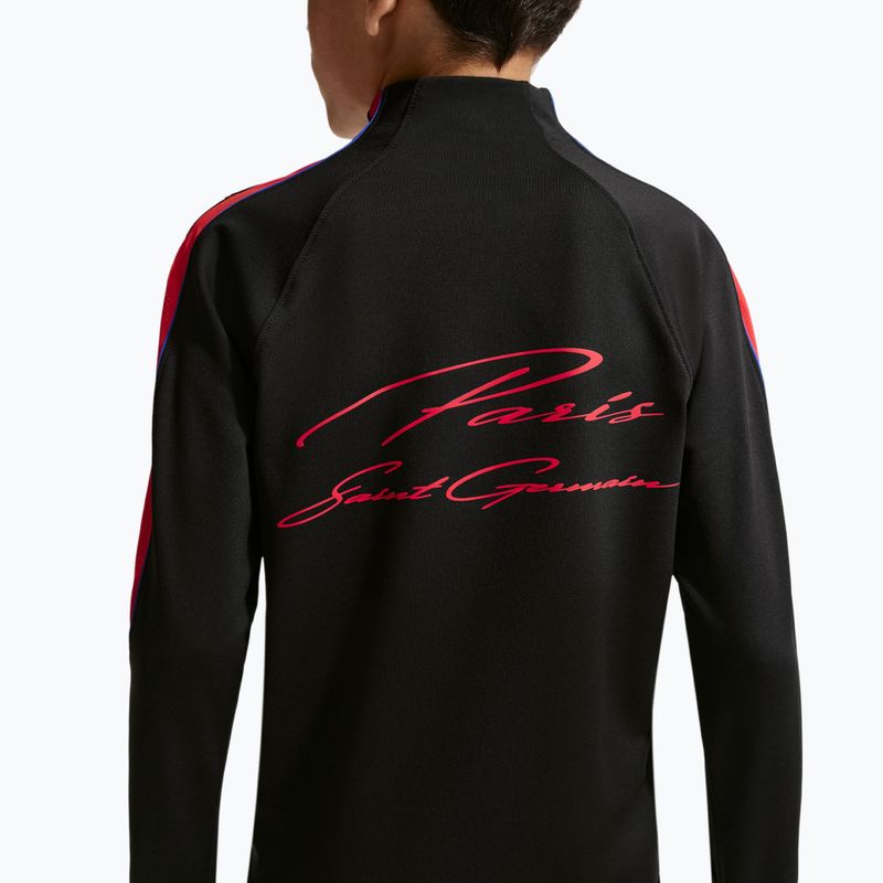 Dětská fotbalová mikina Nike Paris Saint-Germain Strike Dri-Fit Soccer Knit Drill Top black/global red/global red 7