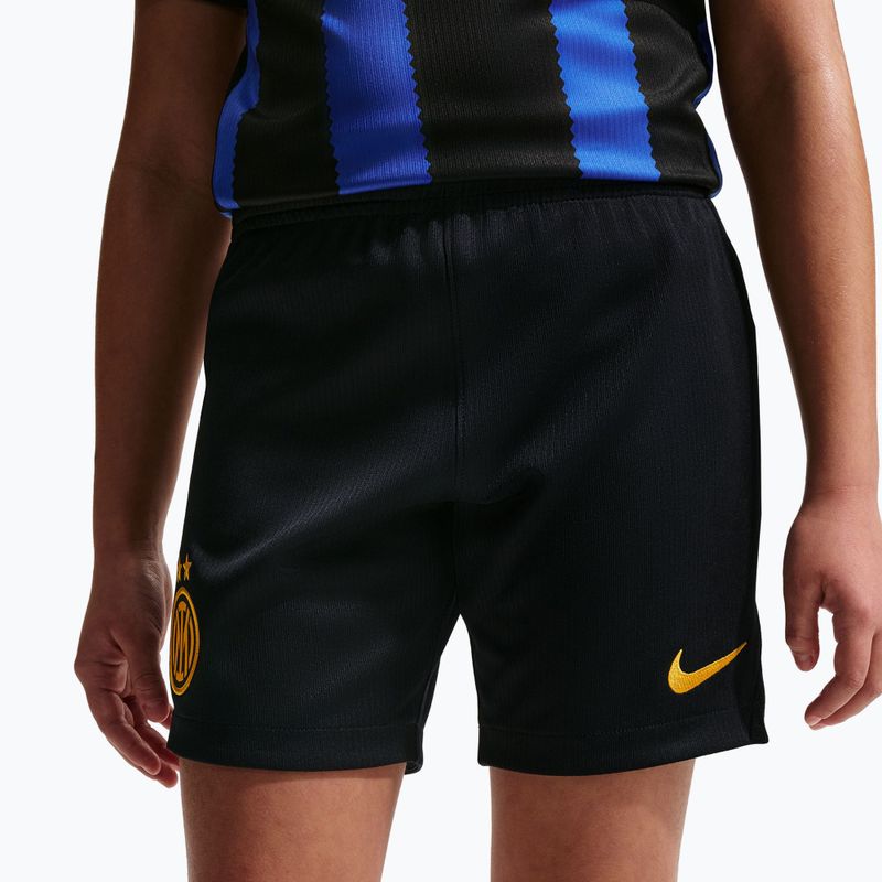 Dětské fotbalové šortky Nike Inter Milan Dri-Fit Stadium Home black/university gold 8