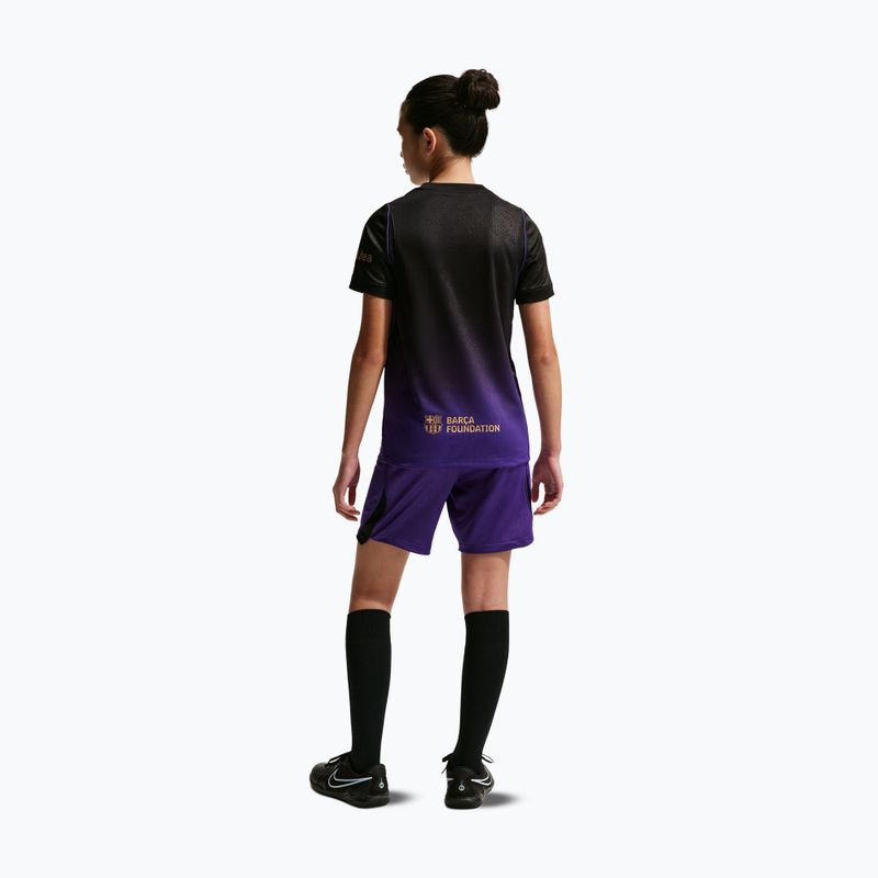 Dětské fotbalové šortky Nike FC Barcelona 2026/27 Stadium Away field purple/black/black 4