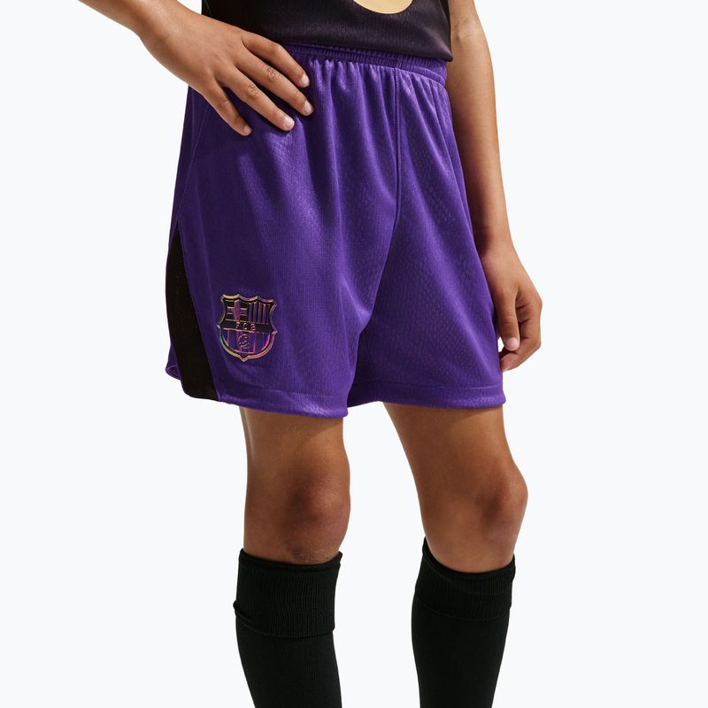 Dětské fotbalové šortky Nike FC Barcelona 2026/27 Stadium Away field purple/black/black 7