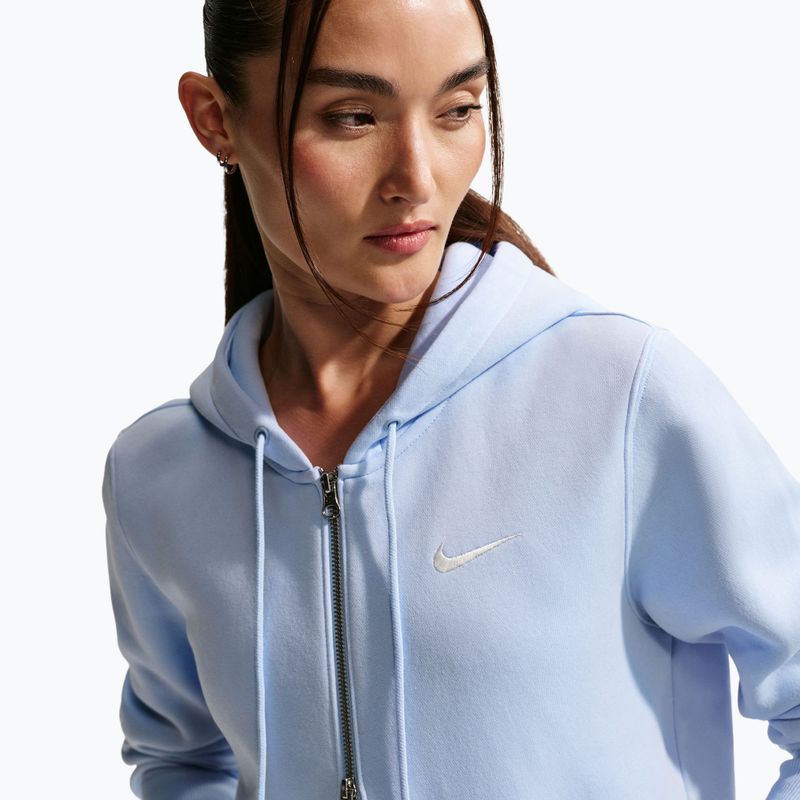 Dámská mikina  Nike Sportswear Phoenix Fleece Full Zip hydrogen blue/sail 6