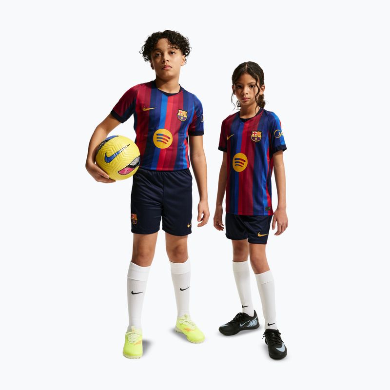 Dětské fotbalové šortky Nike FC Barcelona Dri-Fit Stadium Home blackened blue/mineral yellow 2
