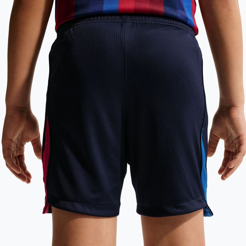 Dětské fotbalové šortky Nike FC Barcelona Dri-Fit Stadium Home blackened blue/mineral yellow 3