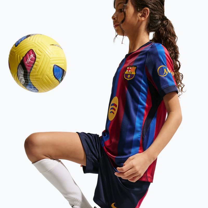 Dětské fotbalové šortky Nike FC Barcelona Dri-Fit Stadium Home blackened blue/mineral yellow 7