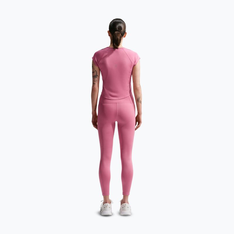 Dámské běžecké tričko Nike Swoosh Run Dri-Fit peony/photon dust/white 3