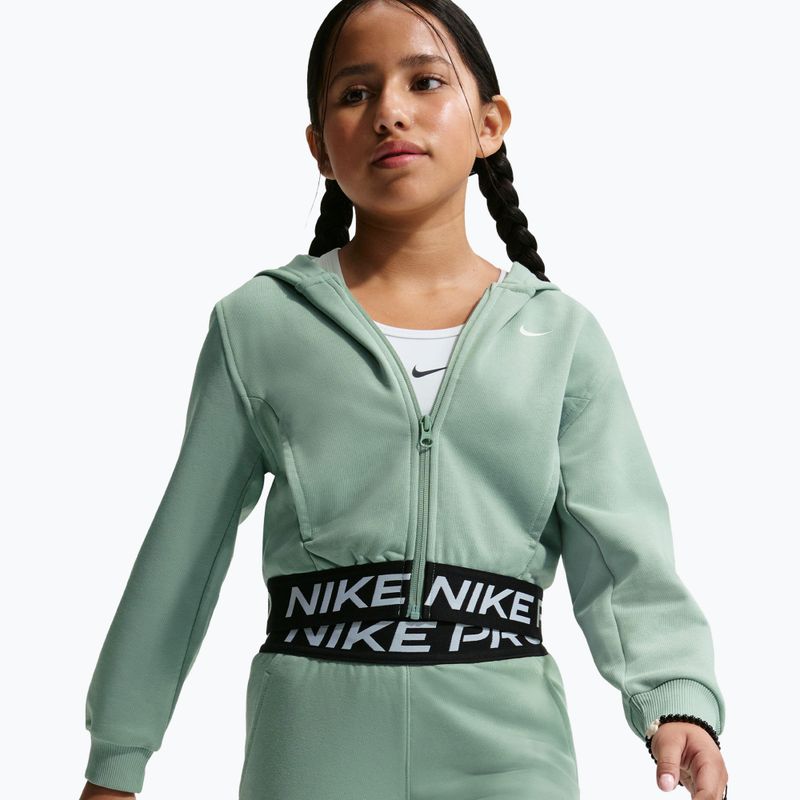 Dětská mikina Nike Pro Fleece Dri-Fit Full-Zip steam/steam/black/white 4