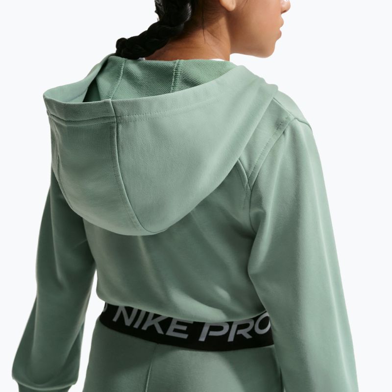 Dětská mikina Nike Pro Fleece Dri-Fit Full-Zip steam/steam/black/white 5